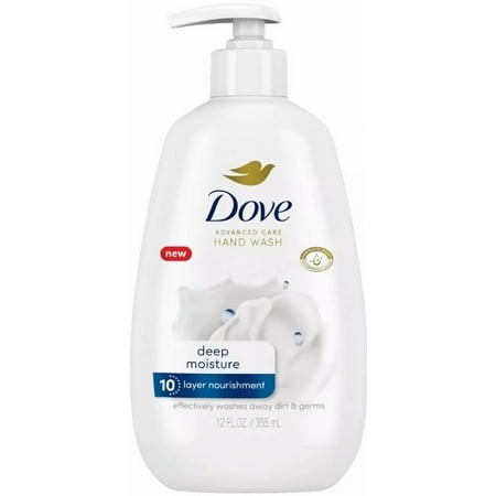 Dove Advanced Care Deep Moisture Hand Wash 12 Fl Oz (Pack of 6)