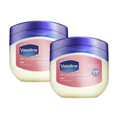Vaseline  100% Pure Petroleum Jelly Baby  Dermatologist Recommended  Hypoallergenic  Skin Protectant  Treat & Prevent Diaper Rash and Chafed Skin  Sea