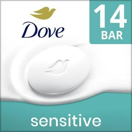 Dove Beauty Bar More Moisturizing Than Bar Soap for Softer Skin  Fragrance-Free  Hypoallergenic Beauty Bar Sensitive Skin with Gentle Cleanser 3.75 Oz