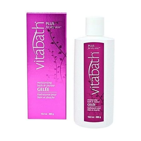 Vitabath Plus for Dry YYF14 Skin Moisturizing Bath & Shower Gel Wash Nourishing Replenishing Oils Deeply Hydrate & Soothe Dryness - Body Cleanser Skin