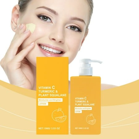 Vitamin C Body Wash + Vitamin C Body Lotion & Face Moisturizer Skin Care Set | Anti Aging Body Lotion + Body Cleanser Skincare Set for Dry Skin  & Smo