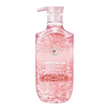 Cherry Blossom Body Wash for Women & Men Natural Petals & Essential Oils 24H Fragrance & Moisturizing Deep Cleanse Shower Gel for Sensitive & Dry Skin