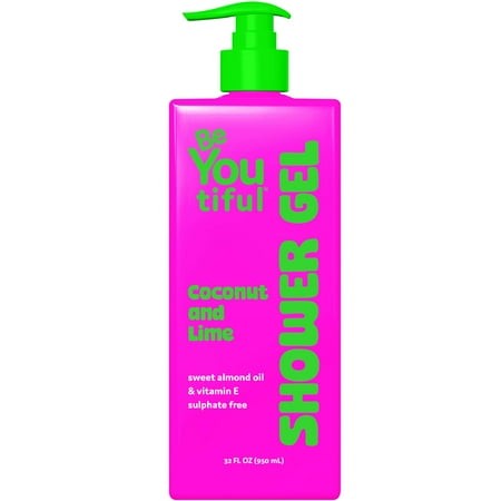 BeYoutiful Coconut Lime Body Wash Soap for Teens and KIds  Moisturizing Natural Ingredients for Sensitive Skin  Hydrating Shower Gel  Cruelty Free Tee