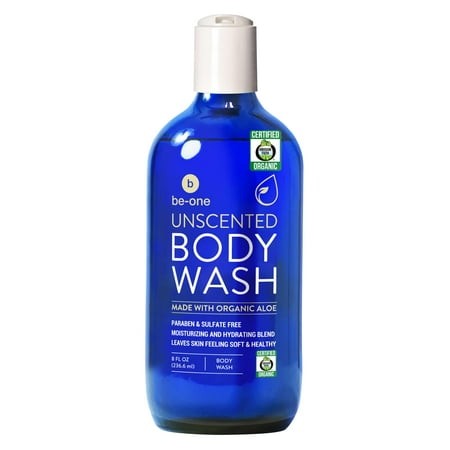Certified Organic Unscented Body AKF18 Wash by Be-One - Sensitive Skin - Moisturizing - Paraben & Sulfate Free - Vegan - All Natural - Soap - for Men 
