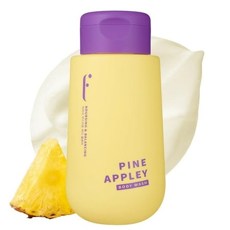 FLABOIS PINEAPPLEY BODY WASH MZF22 - Daily Pineapple Extract Scented Body Wash Cleanser Hydrating Dead Skin Remove Nourishing Soften for Sensitive Ski