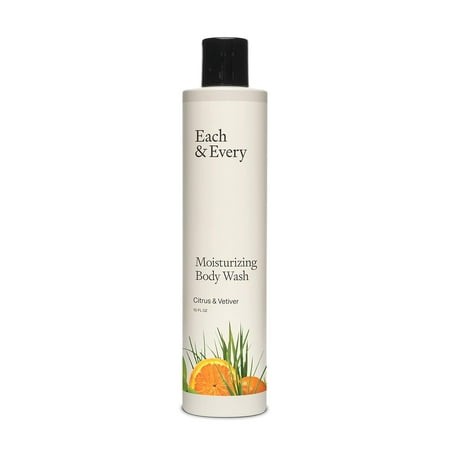 Each & Every Sensitive Skin Body Wash for Women & Men - Citrus & Vetiver - Moisturizing All Natural Body Wash & Shower Gel in Recyclable Packaging - P