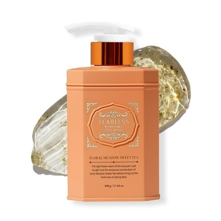 TEABLESS Floral Meadow Sweet MZF22 Tea Perfumed Body Wash  Hydrating Vegan Body Cleanser for Sensitive Skin  Gentle Scrub  Daily Moisturizing Shower G
