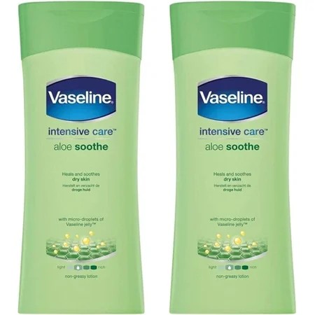 Vaseline Non Greasy Intensive Care Body Lotion  Aloe Soothe 100 Ml Pack of 2