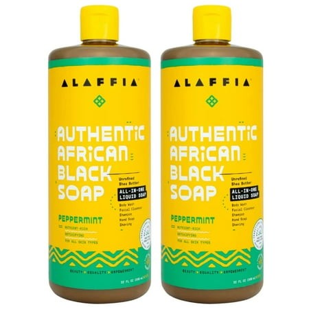 Alaffia Skin Care  Authentic African Black Soap  All in One Liquid Soap  Moisturizing Face Wash  Sensitive Skin Body Wash  Shampoo  Shaving Soap  Shea