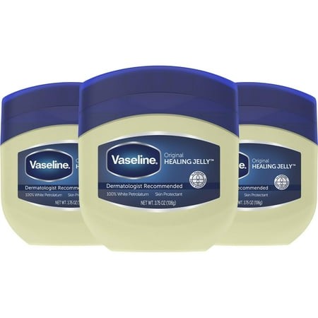 Vaseline Healing Jelly  Original 100% Pure Petroleum Jelly - 24-Hour Moisturizer for Dry Skin Repair  Eczema Relief  Burn & Wound Care  Scar Treatment