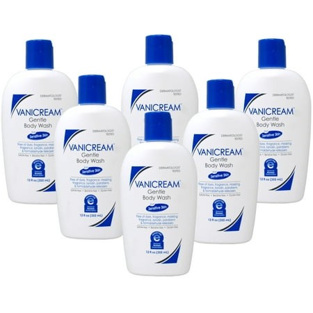 6 Pack - Vanicream  Gentle Body Wash  for Sensitive Skin  Fragrance Free  12 Fl Oz (355 Ml)