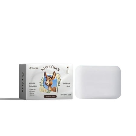 HKEJIAOI Donkey Milk Organic Bar Soap Moisturizing Soap Made from Natural Oil  Hair Hand Face Body Bath Wash  Skin Care Cleanser Shampoo