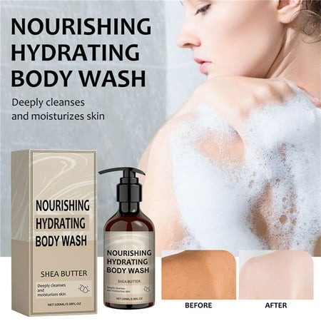 Shower Gel Body Wash Shea Butter Nourishing Body Wash Moisturizing Body Wash for Dry Skin 100ml Wash  Refreshing  Moisturizing Daily Body Cleanser Soo