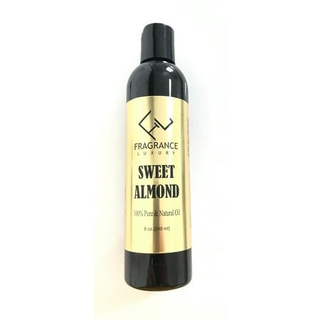 Sweet Almond Carrier Oil 100% Pure Natural Organic for Skin Face Hair & Massage 8oz