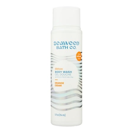 Seaweed Bath Company Detox Body Wash Orange 12 Fl Oz (Pack of 6)