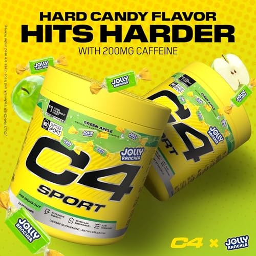Cellucor C4 Sport Pre-Workout Powder - Jolly Rancher Green Apple - 20 Servings thumbnail