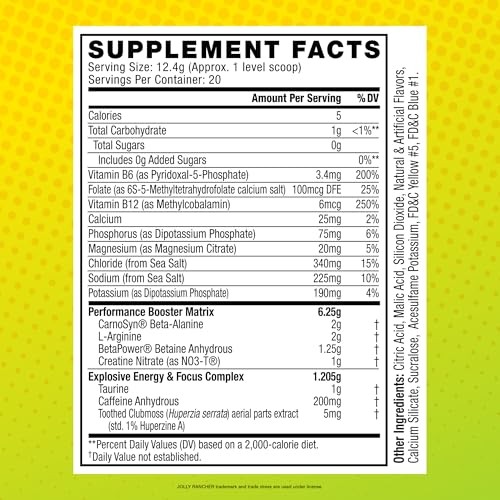 Cellucor C4 Sport Pre-Workout Powder - Jolly Rancher Green Apple - 20 Servings thumbnail