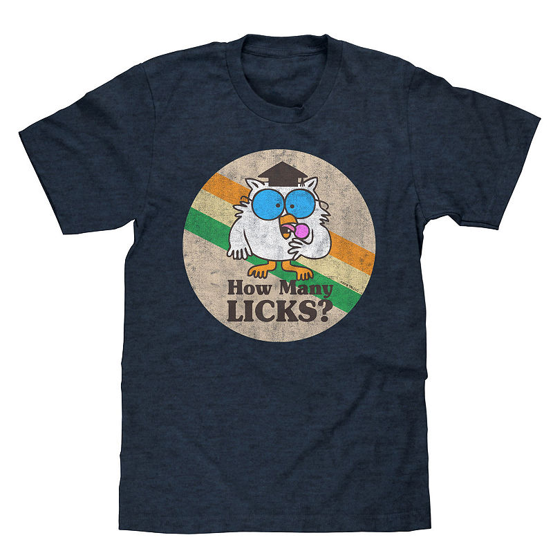 Novelty T-Shirts Tootsie Roll Pop Graphic Tee, Mens, Size Xx-large, Blue