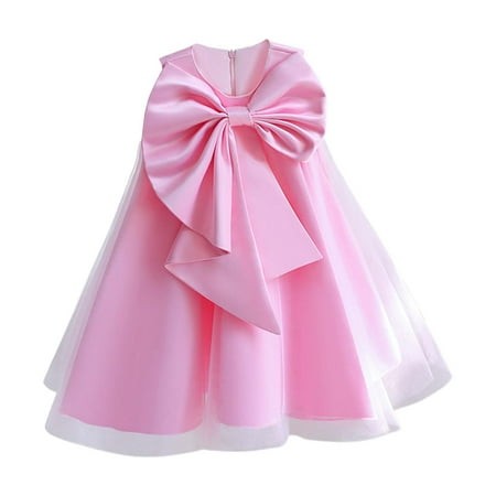 Girls Dresses for Children S Dress Dress Girl Performance Pompous Dress High End Dress Piano Performance Dress (4y 8y) Cozy Casual Dresses Light Pink 