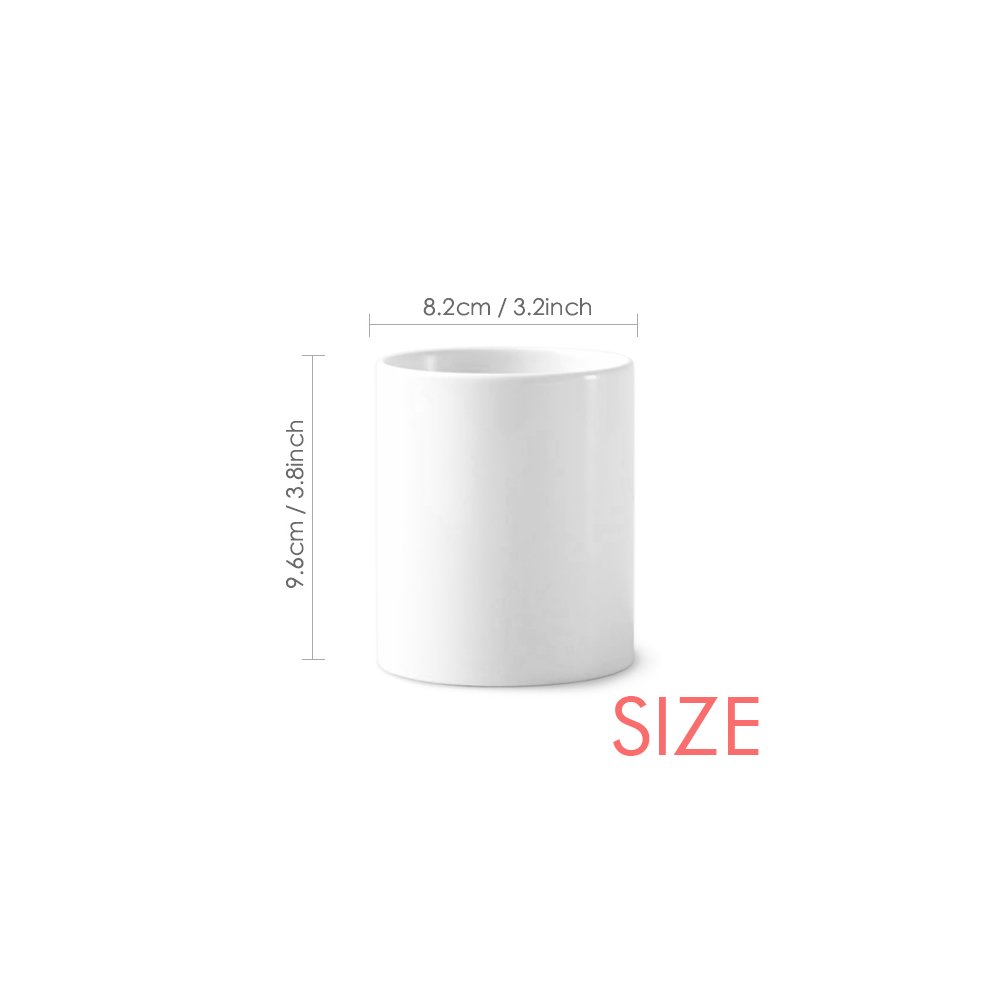 Peanut Chocolate Sweet Ice Cream Toothbrush Pen Holder Mug White Ceramic Cup 12oz thumbnail