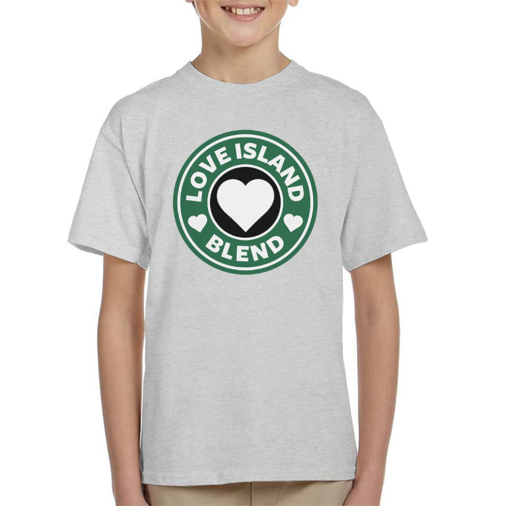 (X-Large (12-13 Yrs)) Love Island Blend Starbucks Logo Kid's T-Shirt