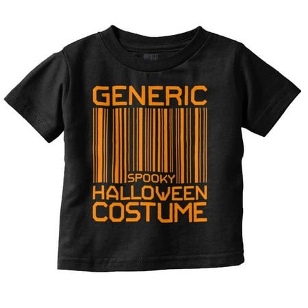 Generic Halloween Costume Barcode Toddler Boy Girl T Shirt Infant Toddler Brisco Brands 4T