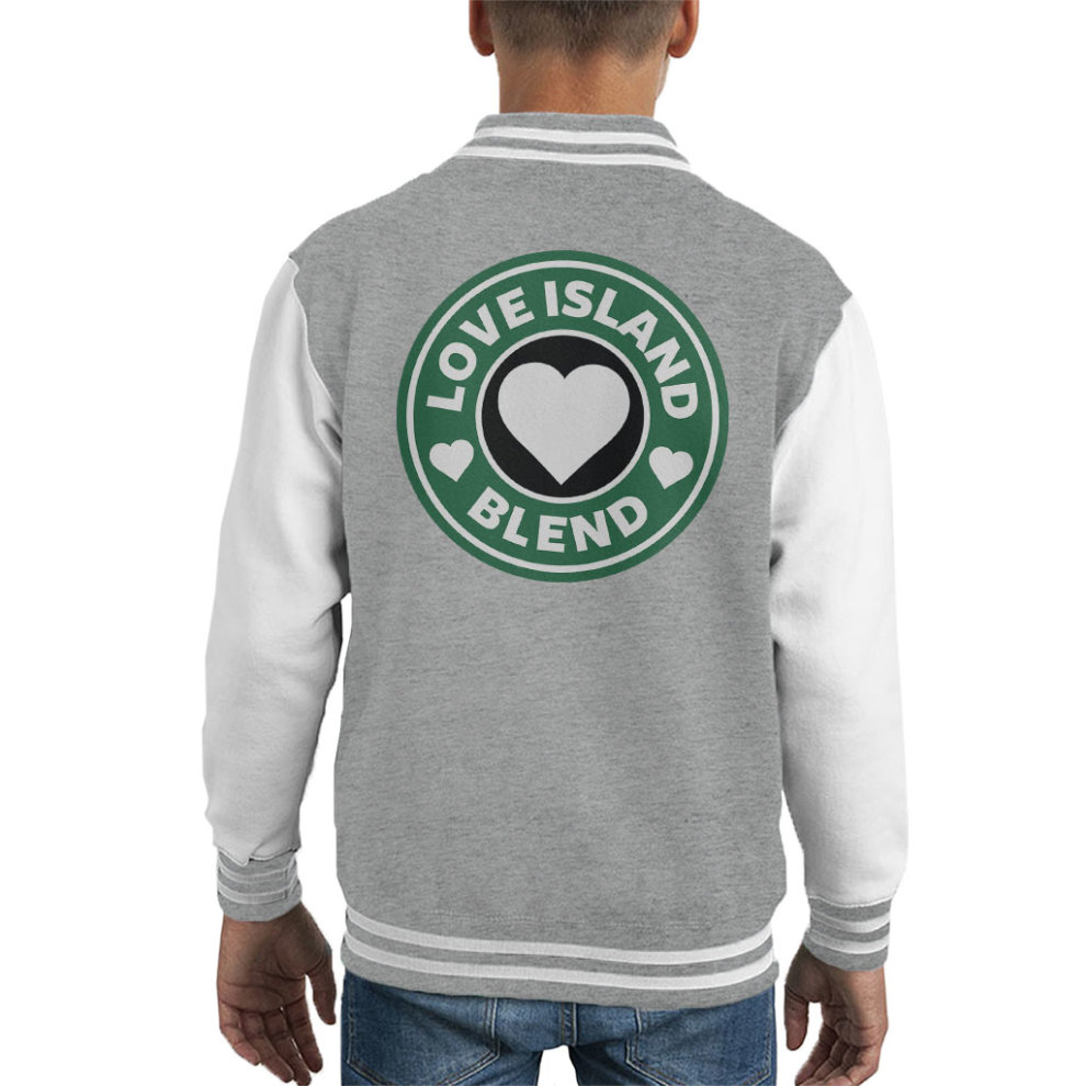(X-Large (12-13 Yrs)) Love Island Blend Starbucks Logo Kid's Varsity Jacket