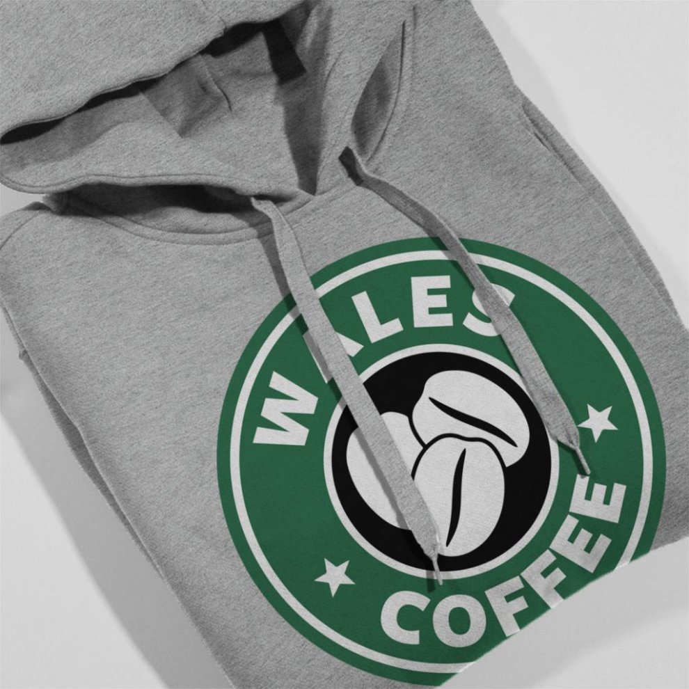 (X-Large (12-13 Yrs)) Wales Coffee Starbucks Kid's Hooded Sweatshirt thumbnail