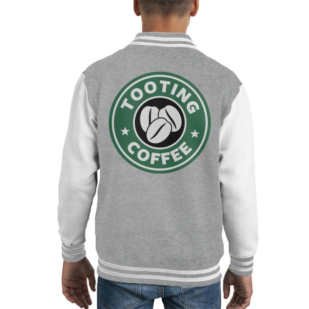 (X-Large (12-13 Yrs)) Tooting Coffee Starbucks Kid's Varsity Jacket