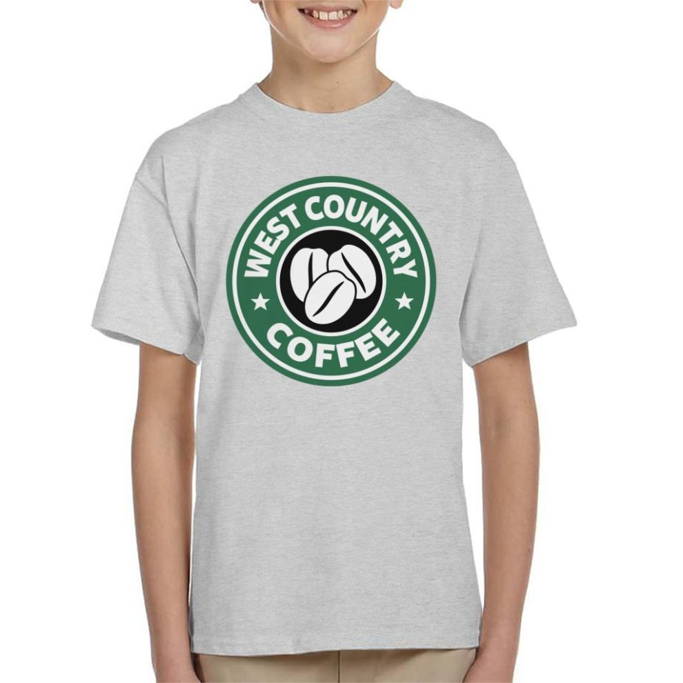(X-Large (12-13 Yrs)) West Country Coffee Starbucks Kid's T-Shirt