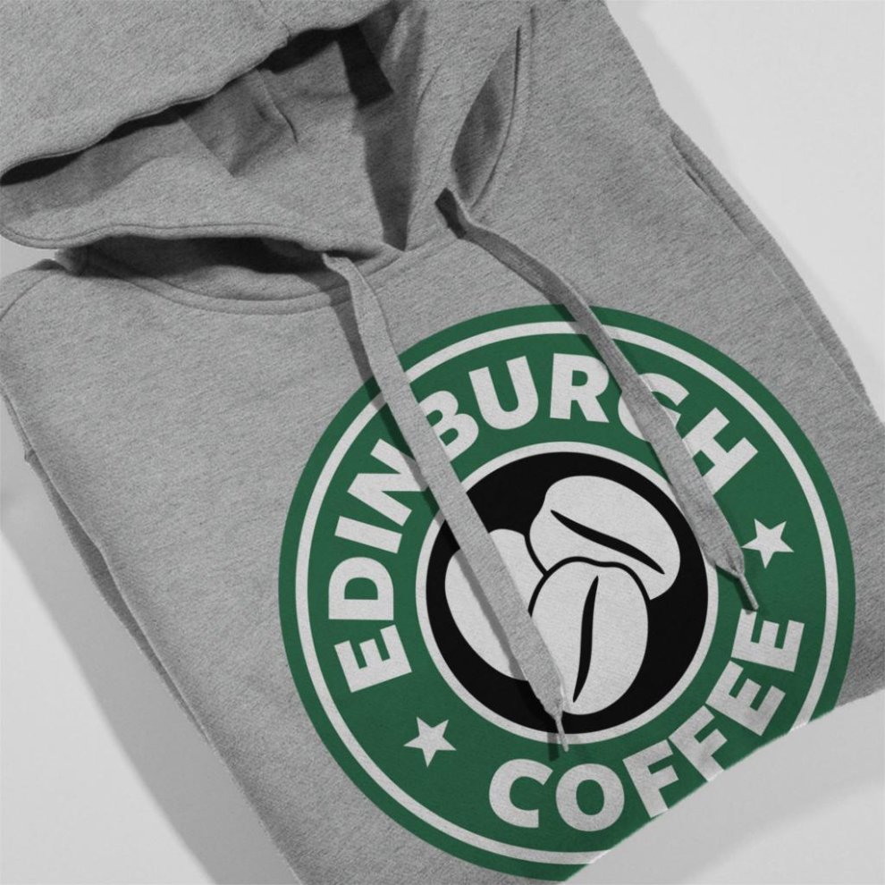 (X-Large (12-13 Yrs)) Edinburgh Coffee Starbucks Kid's Hooded Sweatshirt thumbnail