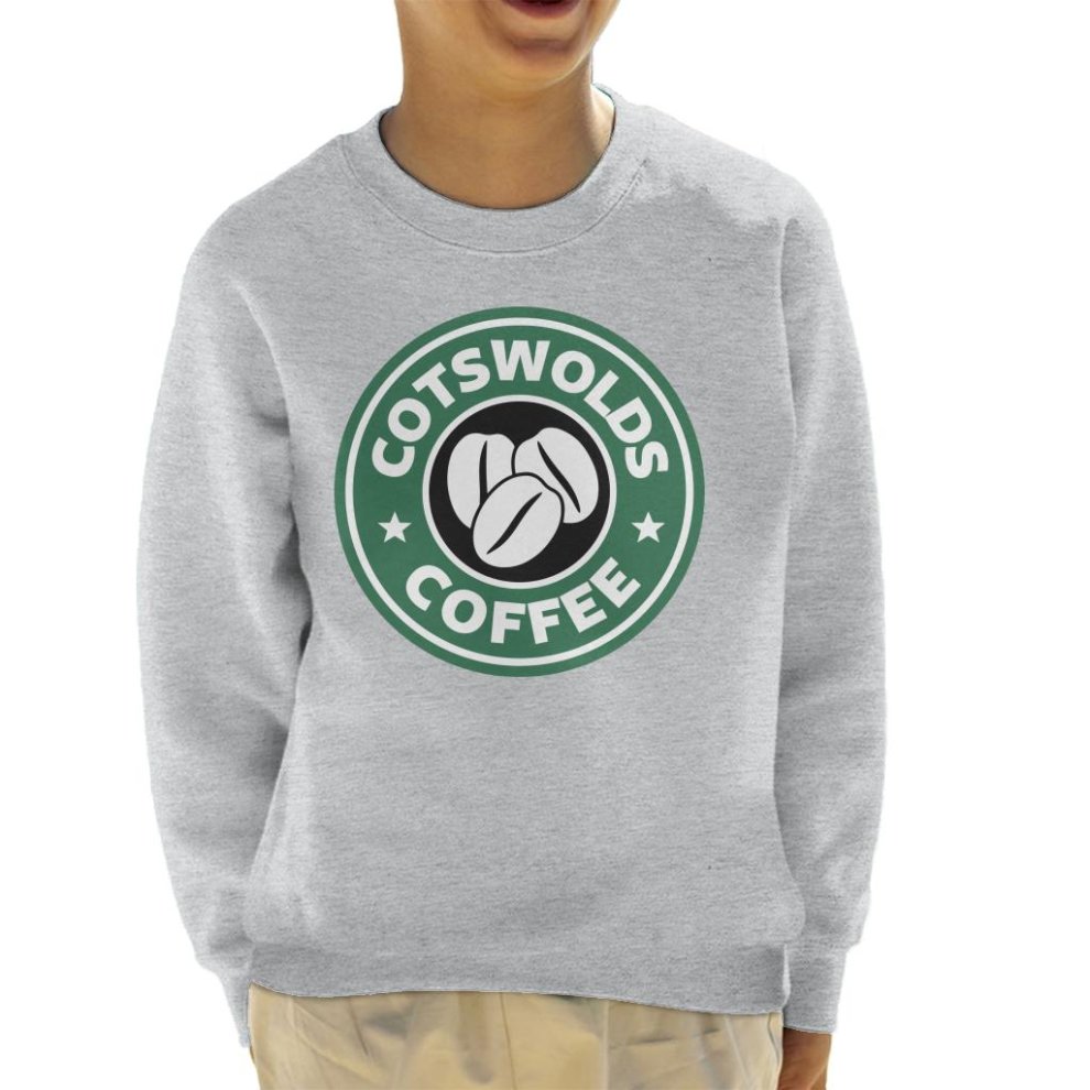 (X-Large (12-13 Yrs)) Cotswolds Coffee Starbucks Kid's Sweatshirt