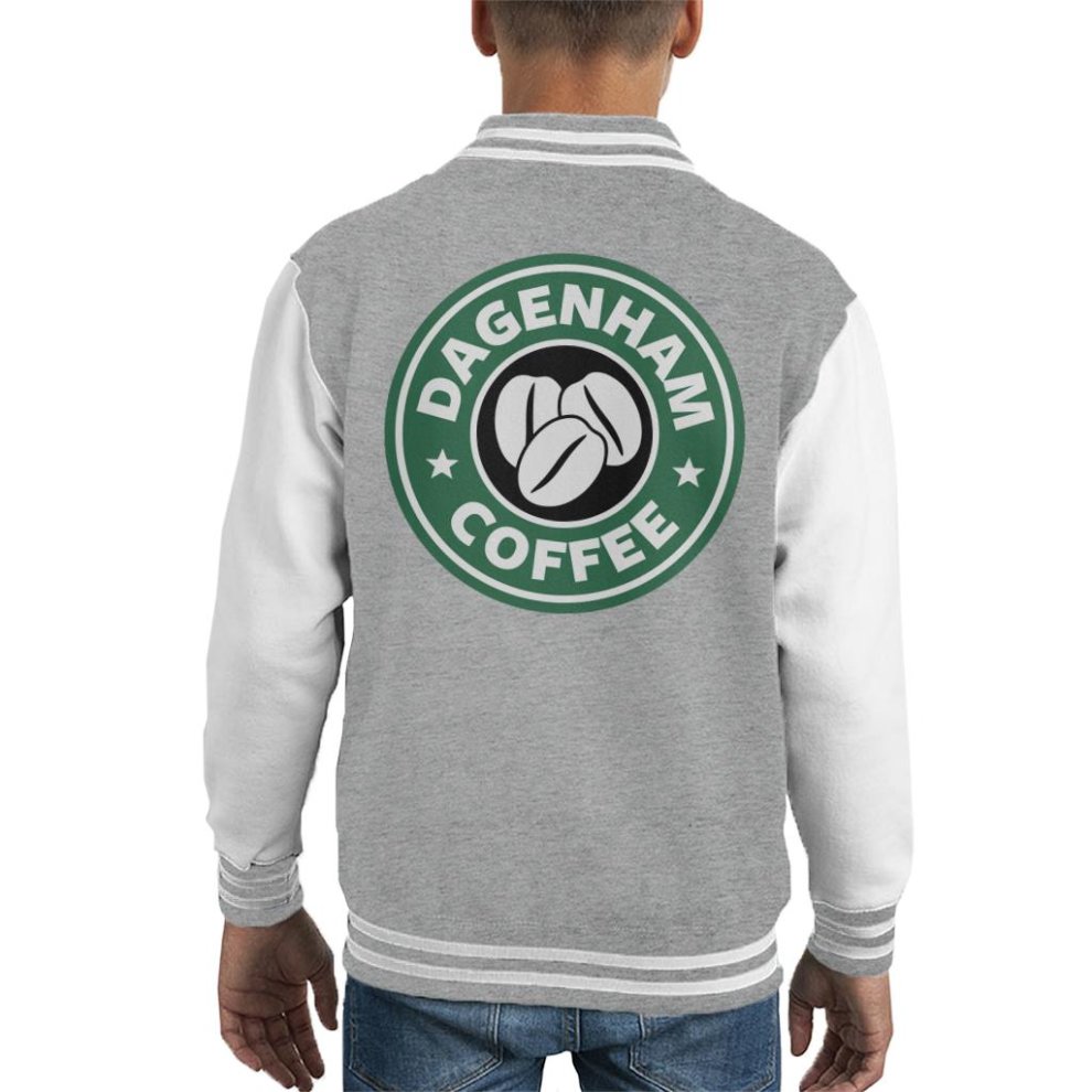 (X-Large (12-13 Yrs)) Dagenham Coffee Starbucks Kid's Varsity Jacket