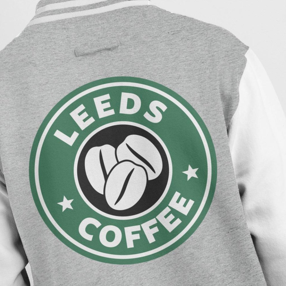 (X-Large (12-13 Yrs)) Leeds Coffee Starbucks Kid's Varsity Jacket thumbnail