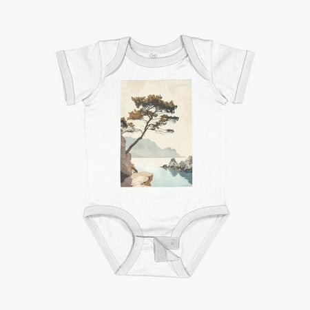 Retro Travel Posters Short Sleeve Baby One-Piece - 2658