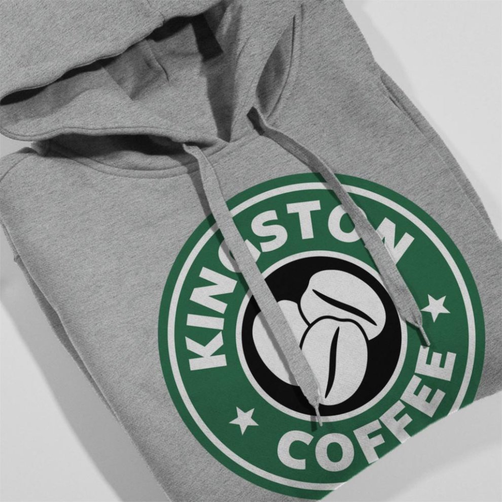 (X-Large (12-13 Yrs)) Kingston Coffee Starbucks Kid's Hooded Sweatshirt thumbnail