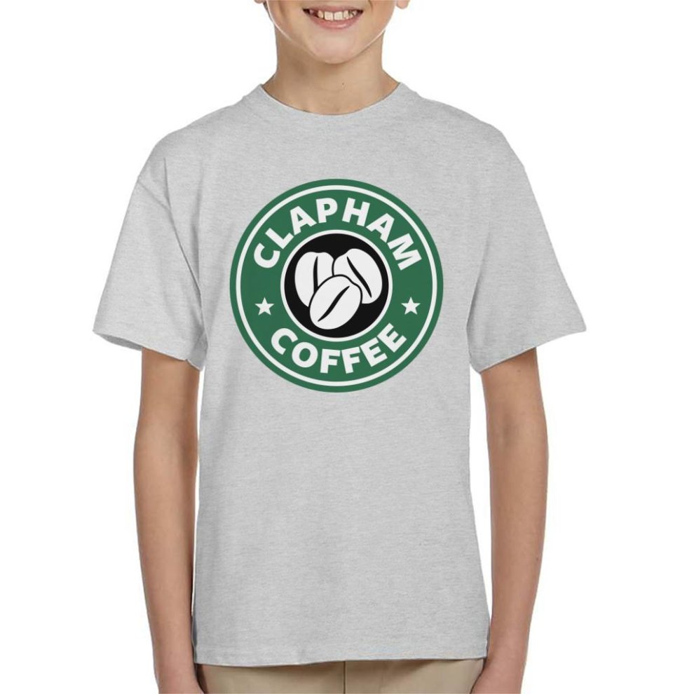 (X-Large (12-13 Yrs)) Clapham Coffee Starbucks Kid's T-Shirt
