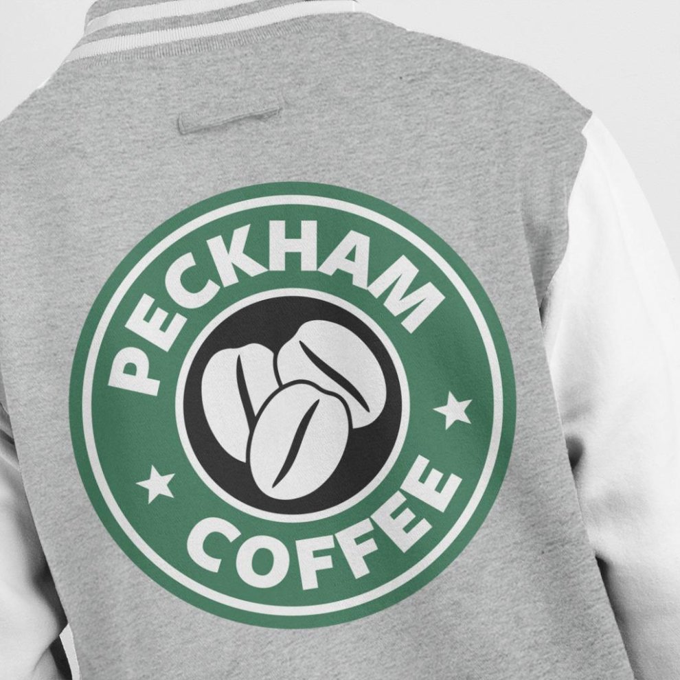 (X-Large (12-13 Yrs)) Peckham Coffee Starbucks Kid's Varsity Jacket thumbnail