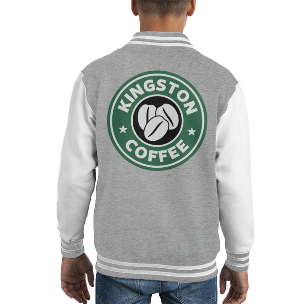 (X-Large (12-13 Yrs)) Kingston Coffee Starbucks Kid's Varsity Jacket