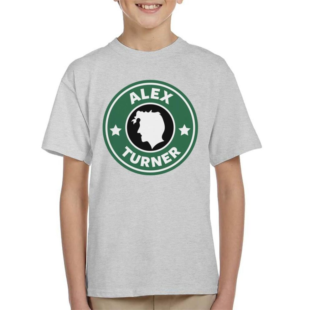 (X-Large (12-13 Yrs)) Alex Turner Starbucks Logo Kid's T-Shirt