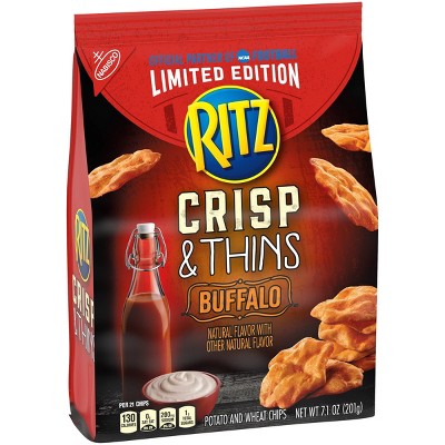 RITZ Crisp & Thins Chips, Limited Edition Buffalo Flavor, 1 Bag (13.7 Oz) thumbnail