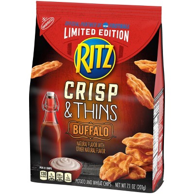 RITZ Crisp & Thins Chips, Limited Edition Buffalo Flavor, 1 Bag (13.7 Oz) thumbnail