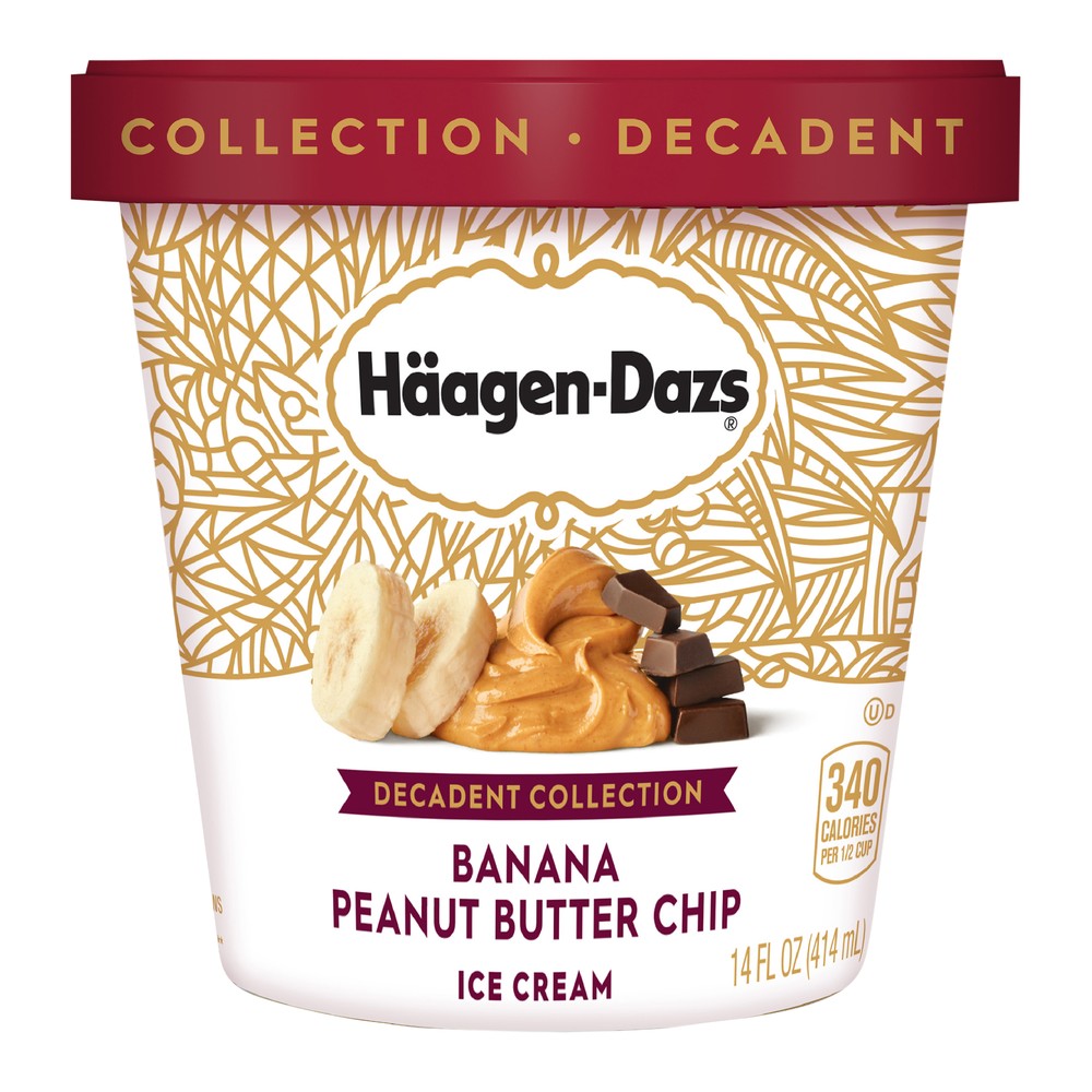 Haagen-Dazs Banana Peanut Butter Chip Ice Cream - 14oz