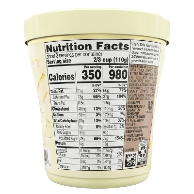 Magnum Tub White Chocolate Vanilla Ice Cream - 14.8oz thumbnail