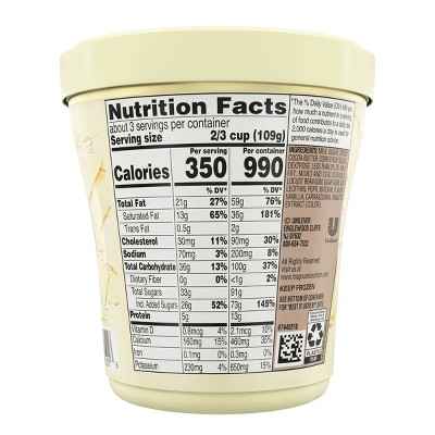 Magnum Tub White Chocolate Vanilla Ice Cream - 14.8oz thumbnail