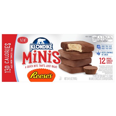 Klondike Minis Reese's Peanut Butter Ice Cream Bars - 12ct thumbnail