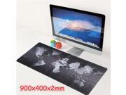 Large Gaming Mouse Pad / Mat with Smooth Surface and Stitched Edges Non-slip Rubber Base Extended Game Mouse Mat,900x400X2mm(36X15.7X0.08inch) World M
