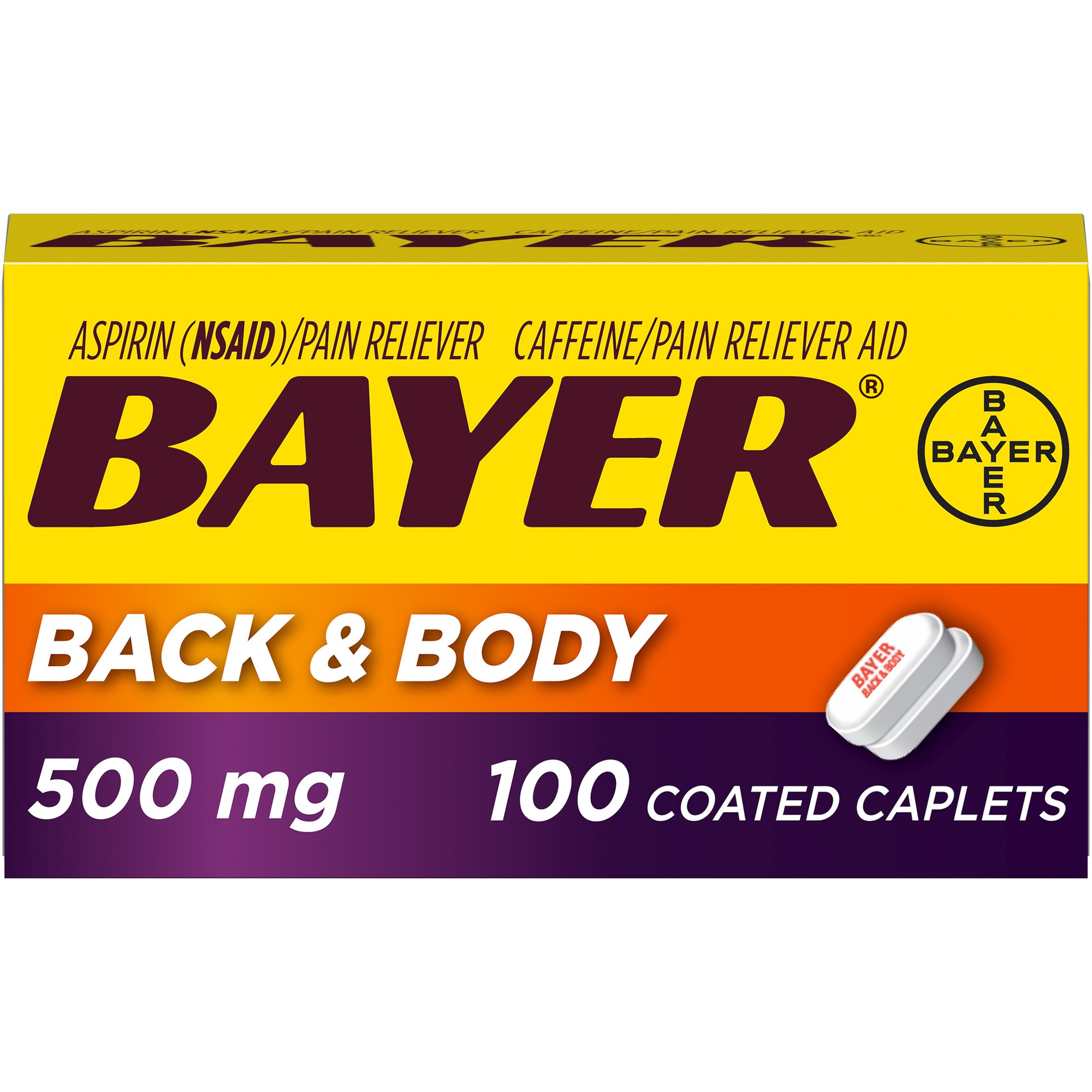 Bayer - Back & Body - Extra Strength - 100 Ct