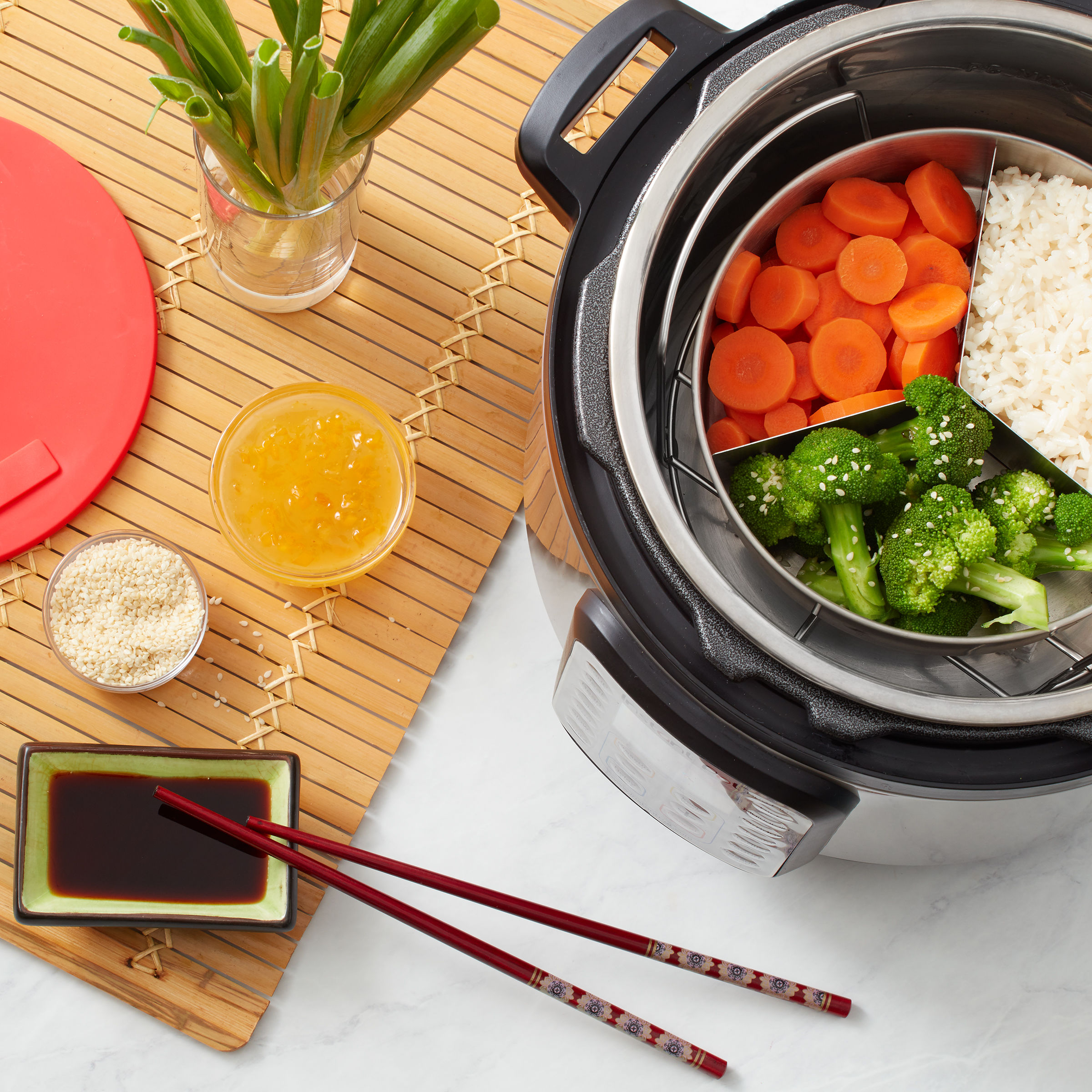 Instant Pot Cook/Bake Pan with Lid and Divider