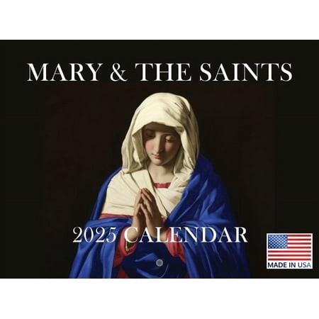 Mary Saint Catholic Calendar 2025 Religious Monthly Wall Calender 12 Month | American Made in the USA